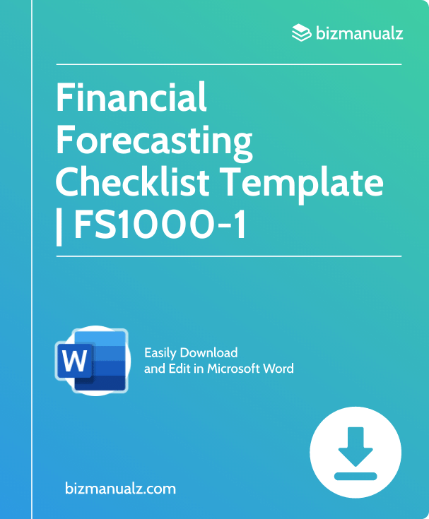 Financial Forecasting Checklist Template | FS1000-1