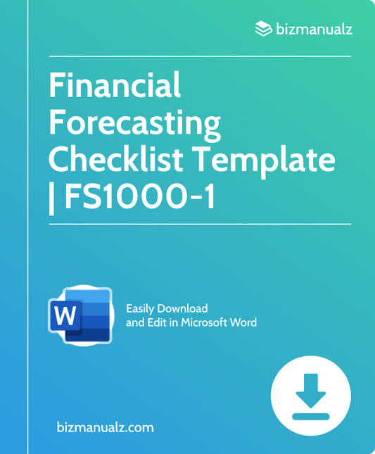 Financial Forecasting Checklist Template | FS1000-1