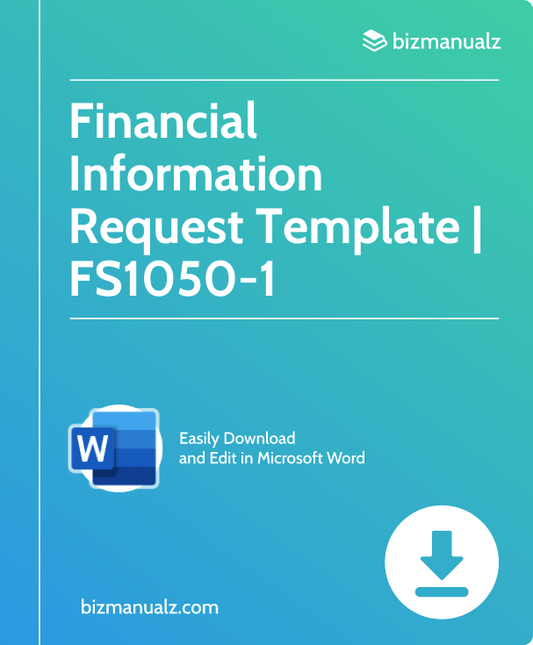Financial Information Request Template | FS1050-1