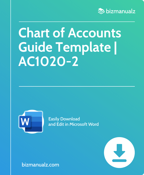 Chart of Accounts Guide Template | AC1020-2