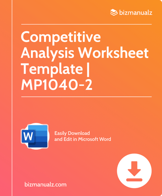 Competitive Analysis Worksheet Template | MP1040-2
