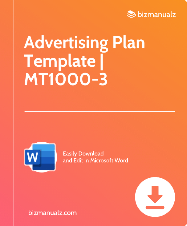 Advertising Plan Template | MT1000-3