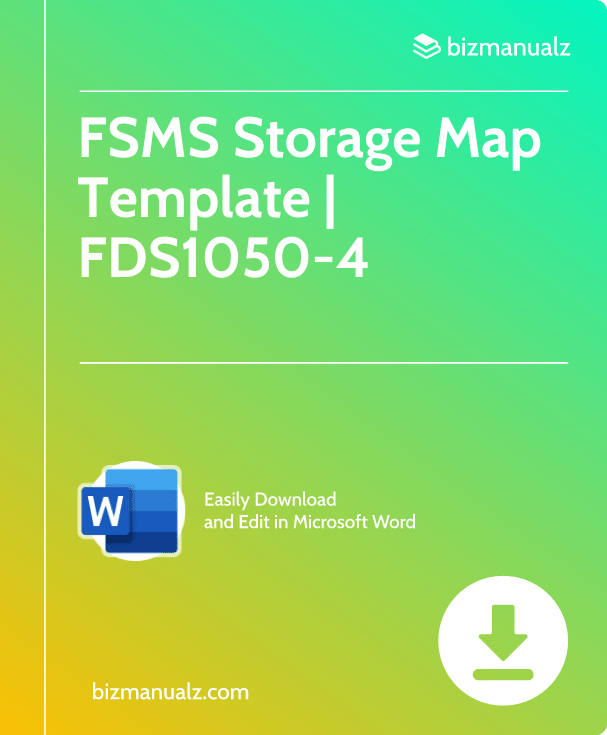 FSMS Storage Map Template | FDS1050-4