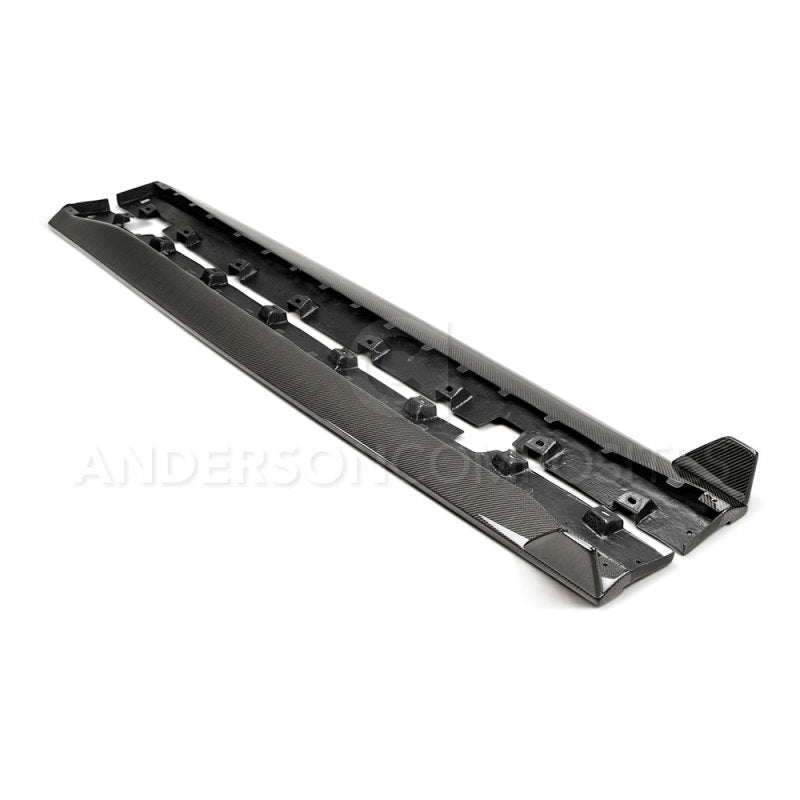 15-23 Ford Mustang Anderson Composites AC-SS15FDMU-GR Style Rocker Panel Splitter