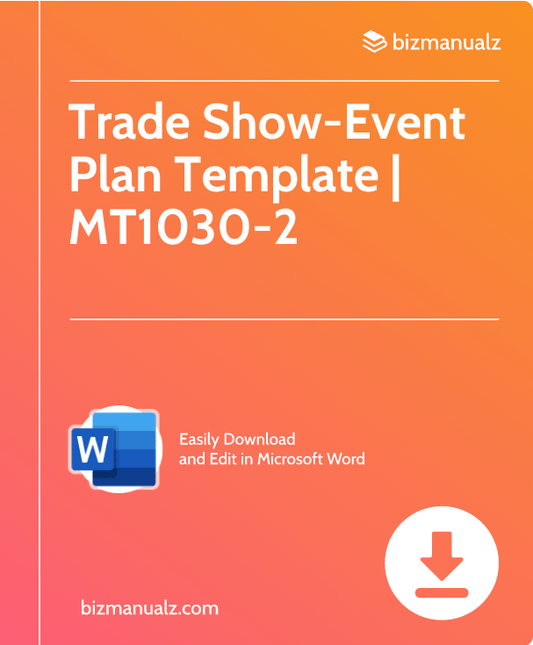 Trade Show-Event Plan Template | MT1030-2
