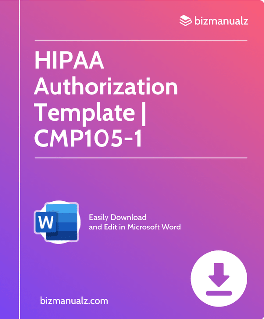 HIPAA Authorization Template | CMP105-1