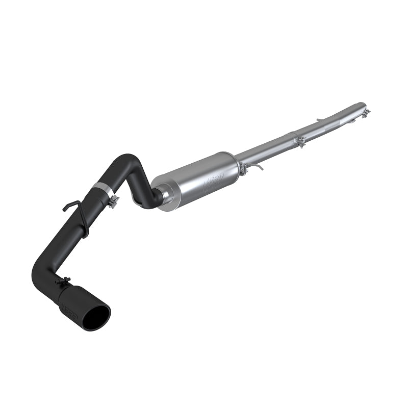 19-23 Ford Ranger 2.3L EcoBoost MBRP S5227BLK 4in OD Tip Single Side Exit 3in Black Coated Cat Back