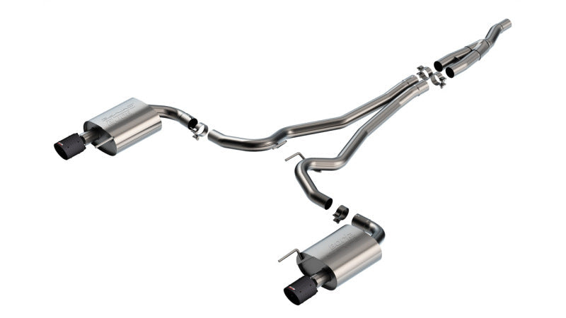 24+ Ford Mustang 2.3L Ecoboost 2.50 Borla 140979CFBA S-Type CFBA Catback Exhaust - Non-Active