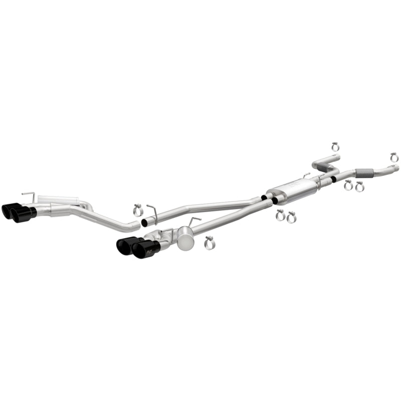 20-23 Ford Explorer V6 3.0L MagnaFlow 19515 Dual Exit Quad Black Chrome Tip Street Series Cat-Back Exhaust