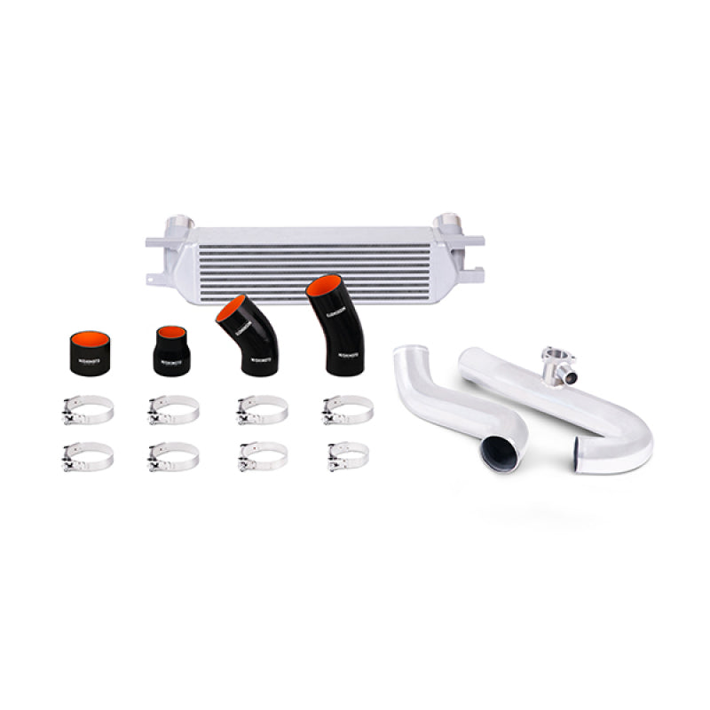 15-21 Ford Mustang Mishimoto MMINT-MUS4-15KPSL Performance Intercooler Kit - Silver Core Polished Pipes