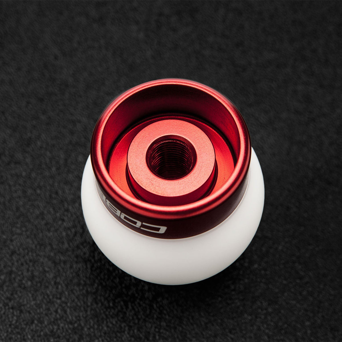 15-23 Ford Mustang l4 2.3L Ecoboost COBB 2M1350-W-RD Shift Knob White with Red Base