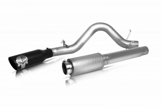 11-14 Ford F-150 SVT Raptor 6.2L Gibson 76-0007 4in Patriot Skull Series Cat-Back Single Exhaust - Stainless