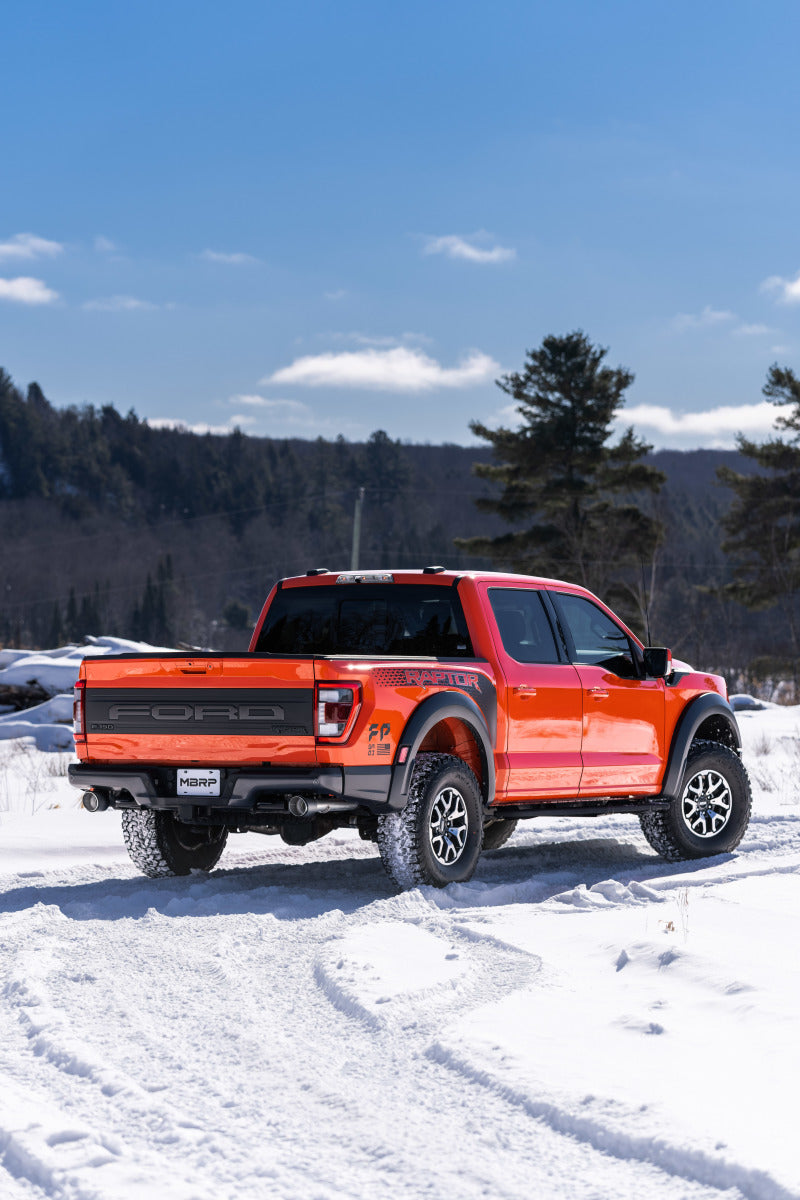 21-25 Ford F-150 Raptor 3.5L V6 EcoBoost MBRP S52663CF Axle-Back Dual Rear Exit T304 Performance Exhuast System