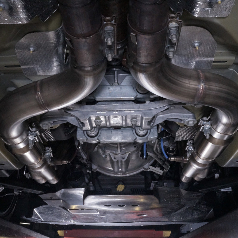 15-20 Ford Mustang Shelby GT350 Stainless Works GT350HCAT Headers 1-7/8in Primaries High-Flow Cats 3in Collectors - Factory Connect