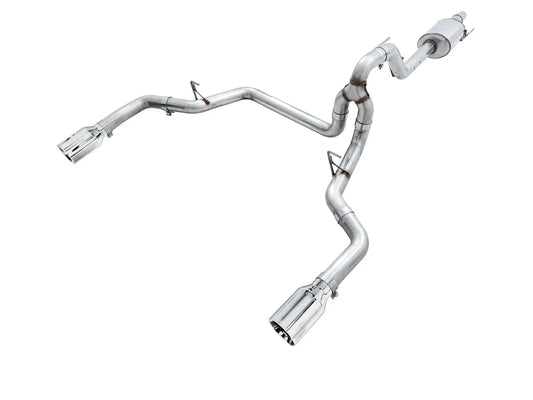 15-20 Ford F-150 AWE 3015-32104 0FG Dual Exit Performance Exhaust System w/ 5in Chrome Silver Tips