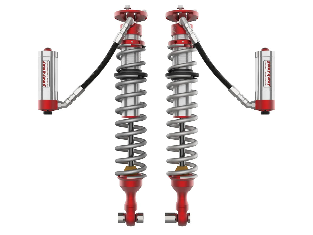 21-26 Ford Bronco aFe 302-0056-13-CA Sway-A-Way 2.5 Rear Remote Reservoir Coilover Kit with Compression Adjusters