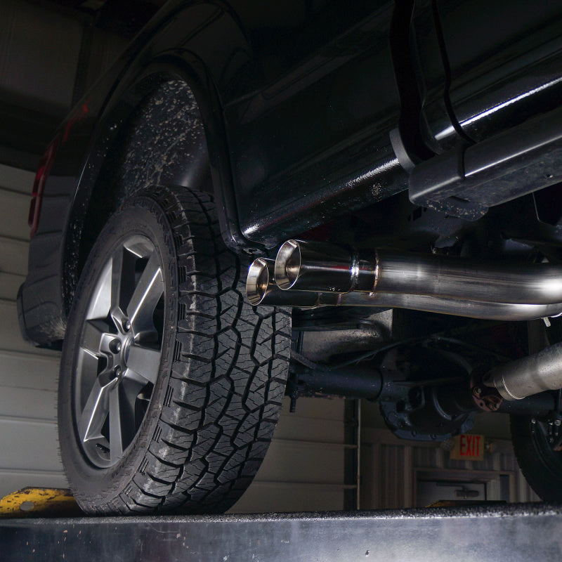 15-20 Ford F-150 Stainless Works FT15CBFT Exhaust X-Pipe Resonator Muffler Exits In Front Of Passenger Rear Tire