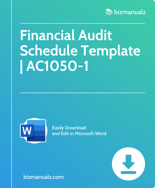Financial Audit Schedule Template | AC1050-1