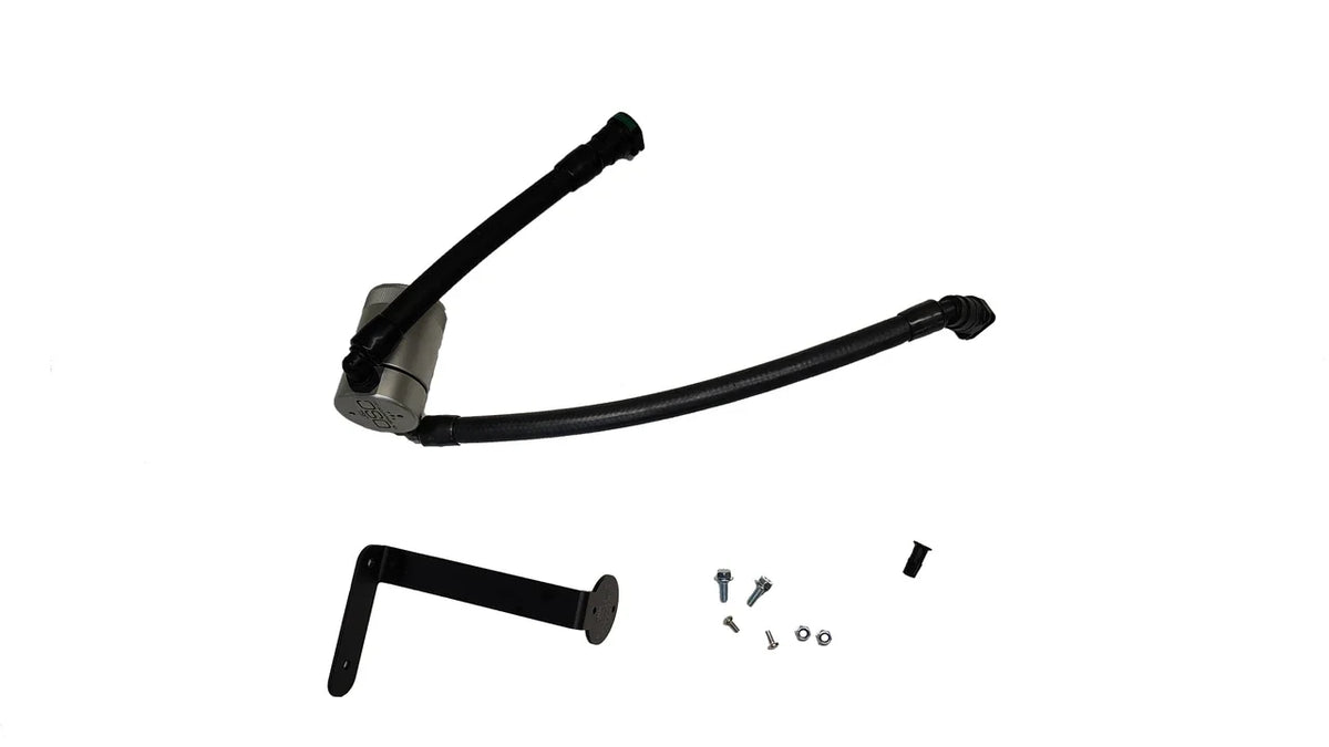 15-17 Ford F-150 5.0L J&L 3132P-B Oil Separator 3.0 PCV Side - Black Anodized