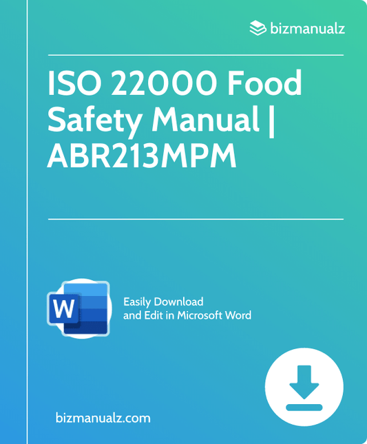 ISO 22000 Food Safety Manual | ABR213MPM