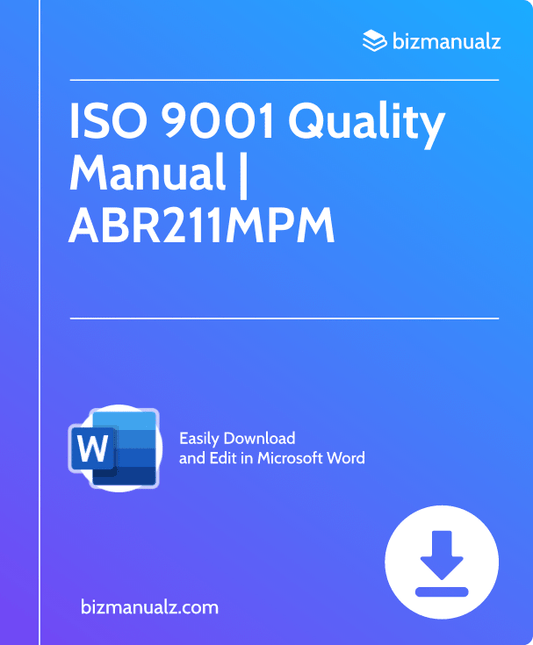 ISO 9001 Quality Manual | ABR211MPM