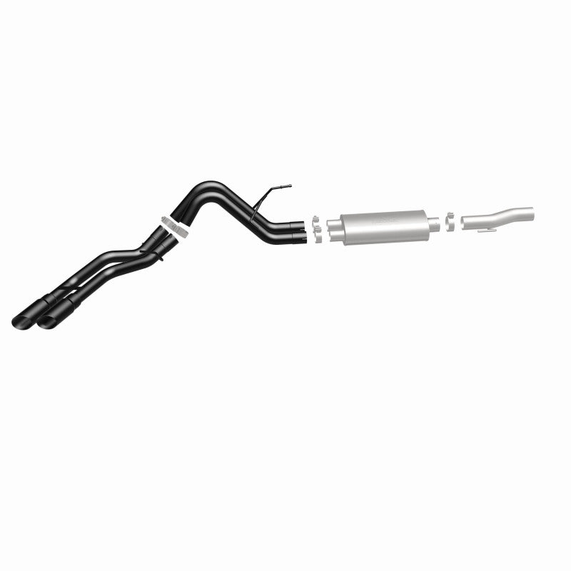 10-14 Ford Raptor V8 6.2L MagnaFlow 15366 SYS Cat-Back 2.5/3in Black Dual Same Side Exit Rear 3.5 Tips