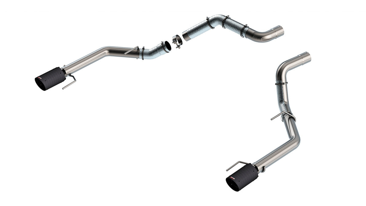 23-24 Ford F-150 Raptor R / 21-24 F-150 Raptor Borla 60727CFBA 3in Connection Pipe 4.5in Tip - Carbon Fiber Black Anodized