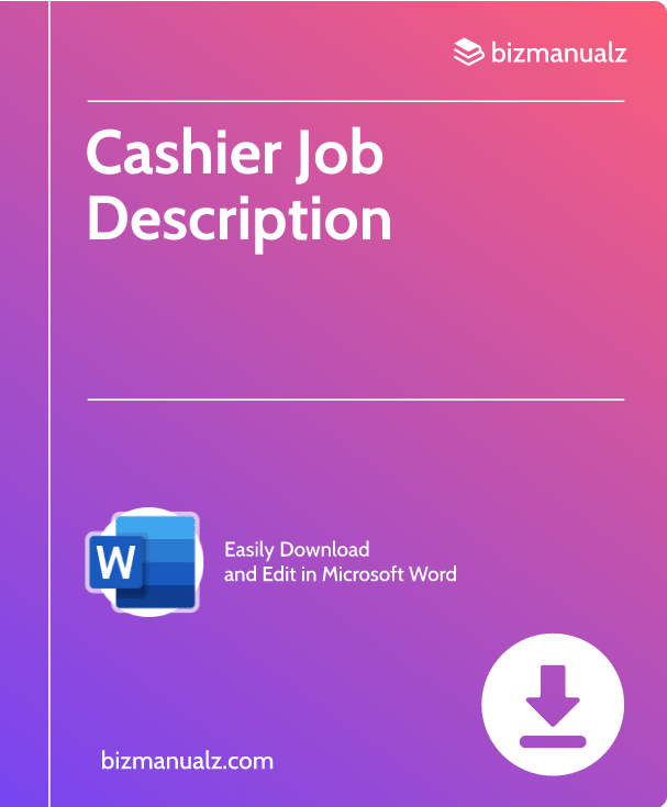 Cashier Job Description | JD0120