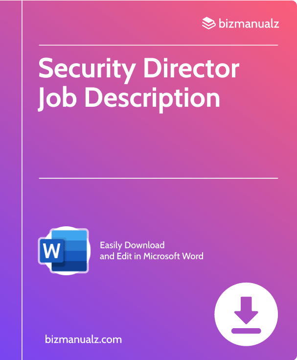 Security Director Job Description | JD1160
