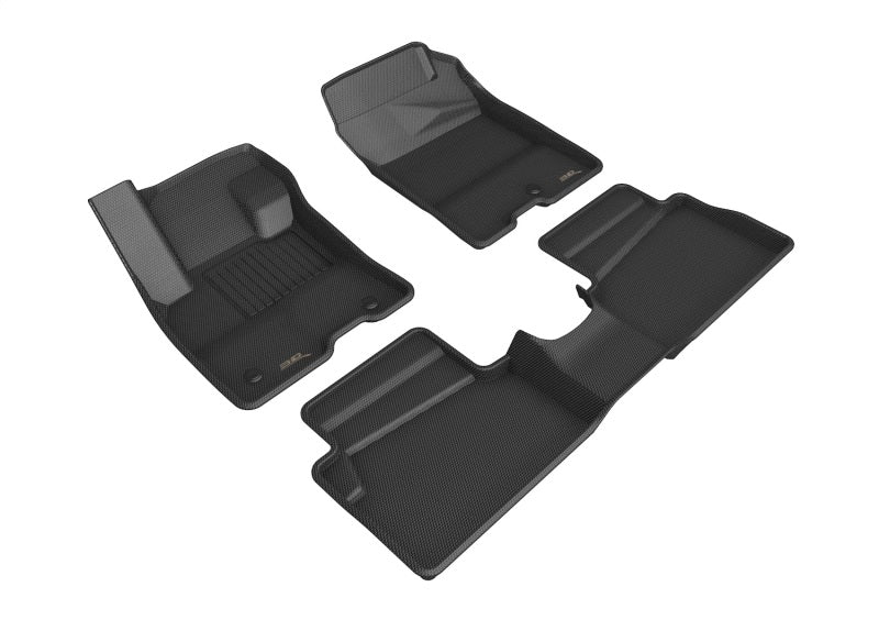 22-24 Ford Maverick 3D MAXpider L1FR14401509 Hybrid Kagu 1st & 2nd Row Floormat - Black