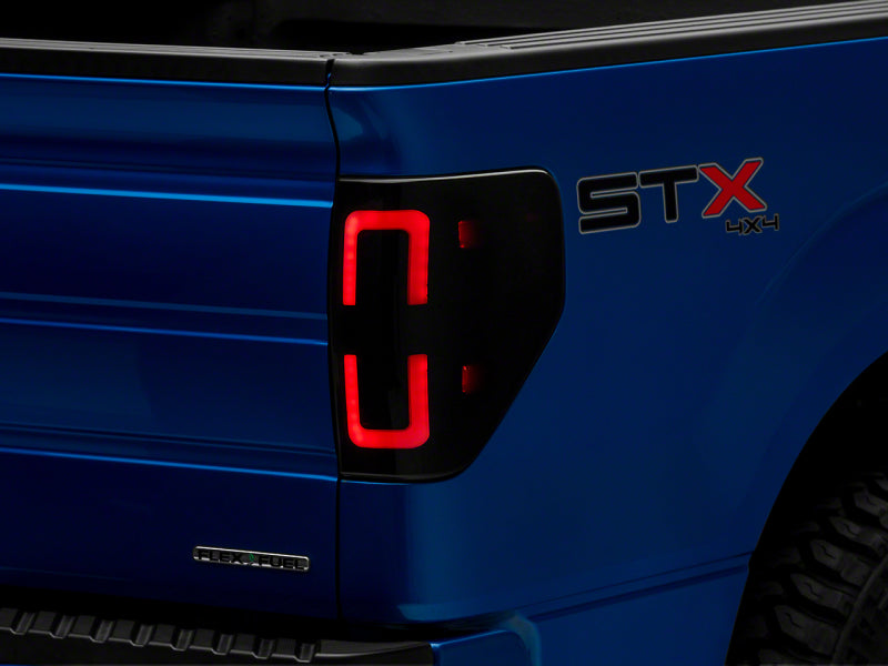 09-14 Ford F-150 Raxiom T565679 Styleside Axial Series LED Tail Lights w/ Halo- Blk Housing (Smoked Lens)