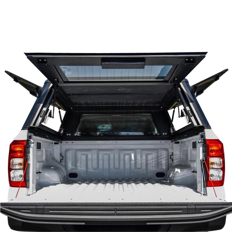 24-25 Ford Ranger Westin 16-11295 EXP Truck Cap with Solid Front Glass Matte Black