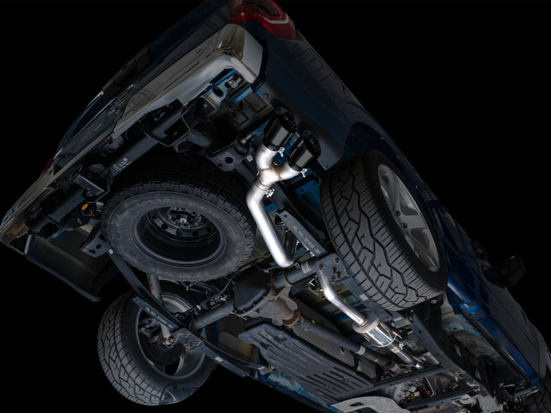 21-25 Ford F150 (14th Gen Reg Cab) AWE 3015-33145 Cat-Back Exhaust - 4.5in Dual Side Exit Diamond Black Tips