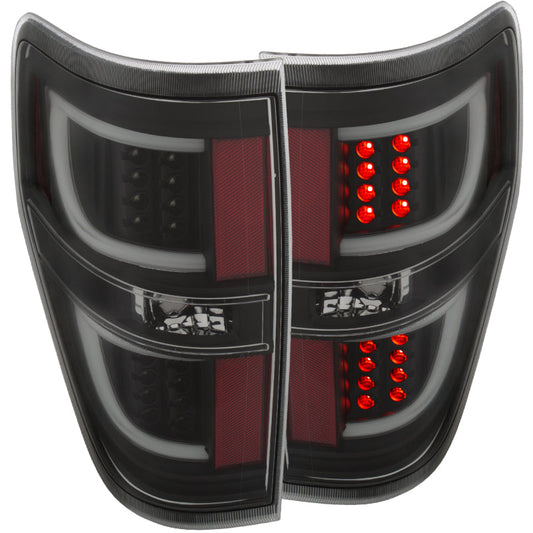 09-14 Ford F-150 ANZO 311257 LED Taillights Black
