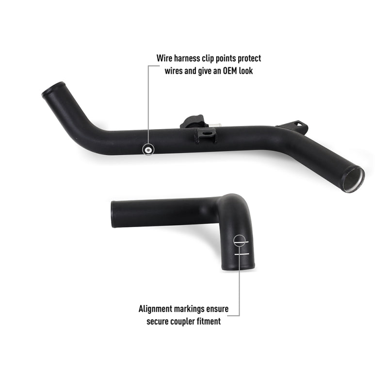 21-23 Ford Bronco 2.7L EcoBoost Mishimoto MMINT-BR27-21HKBKSL High Mount INT Kit BK Pipes SL Core