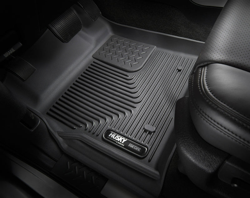 09-14 Ford F-150 Husky Liners 53311 Precision-Fit X-Act Contour Black Floor Liners