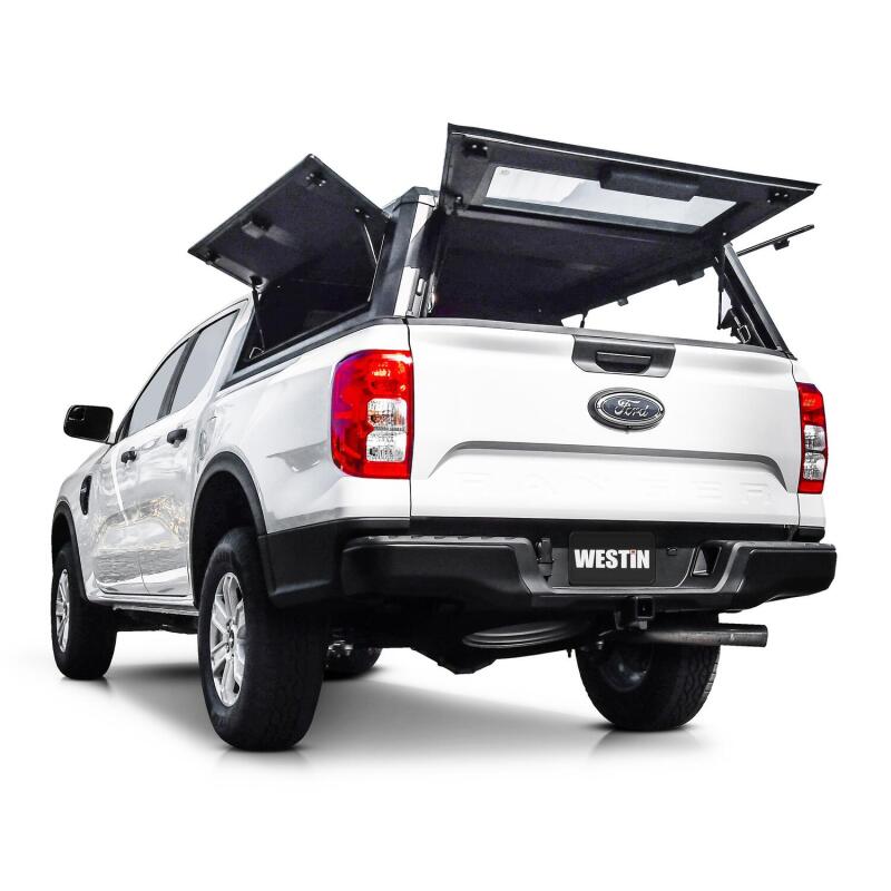 24-25 Ford Ranger Westin 16-11295 EXP Truck Cap with Solid Front Glass Matte Black