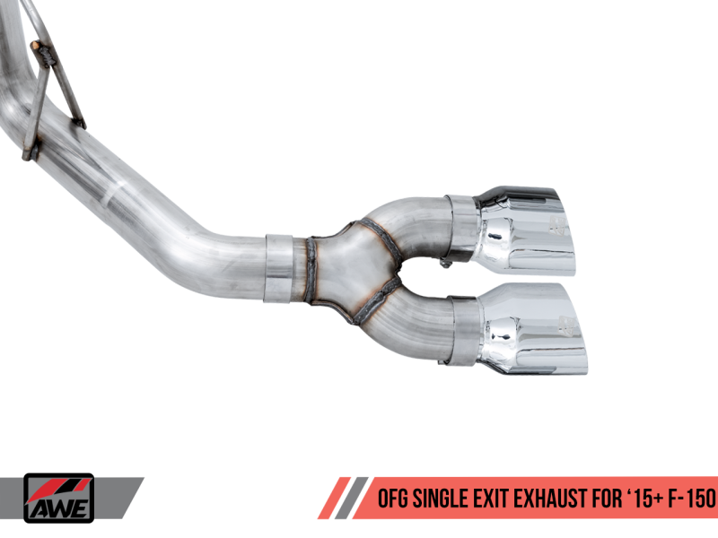 15-20 Ford F-150 V6/V8 AWE Tuning 3015-22066 0 FG Single Exit Performance Exhaust System