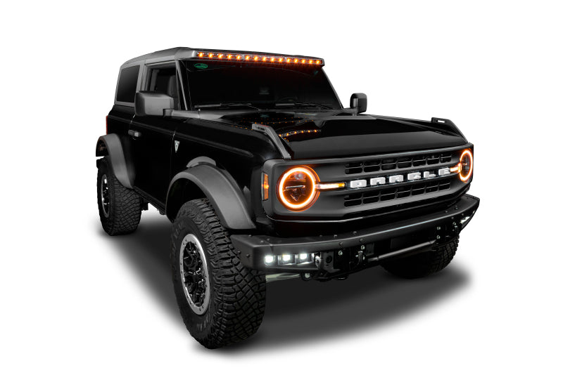 2021-2025 Ford Bronco Oracle 5888-023-MF Integrated Windshield Roof LED Light Bar System - Carbonized Grey