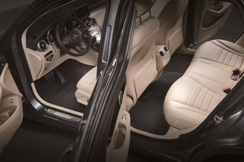 18-24 Ford Expedition 7-Passenger 3D Maxpider L1FR12504709 Elegant Carpeted Floor Liners R1 R2 R3 Black