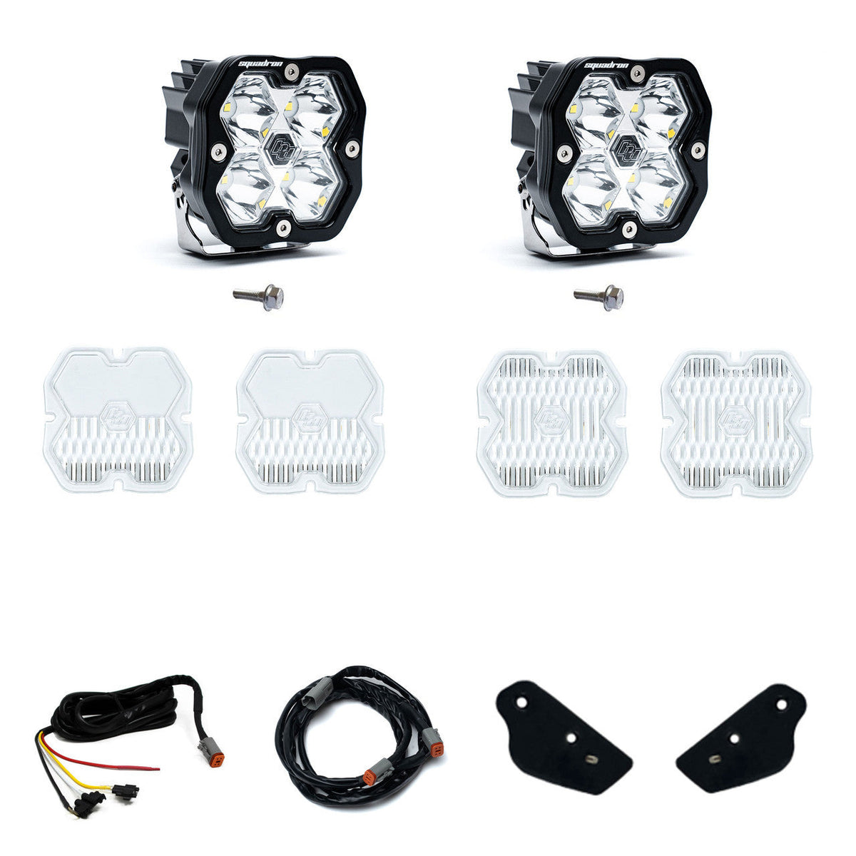 21-26 Ford Bronco / 22-24 Bronco Raptor Baja Designs 440087UP Squadron 2.0 Sport A-Pillar Light Kit - Clear