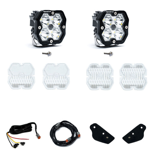 21-26 Ford Bronco / 22-24 Bronco Raptor Baja Designs 440087UP Squadron 2.0 Sport A-Pillar Light Kit - Clear