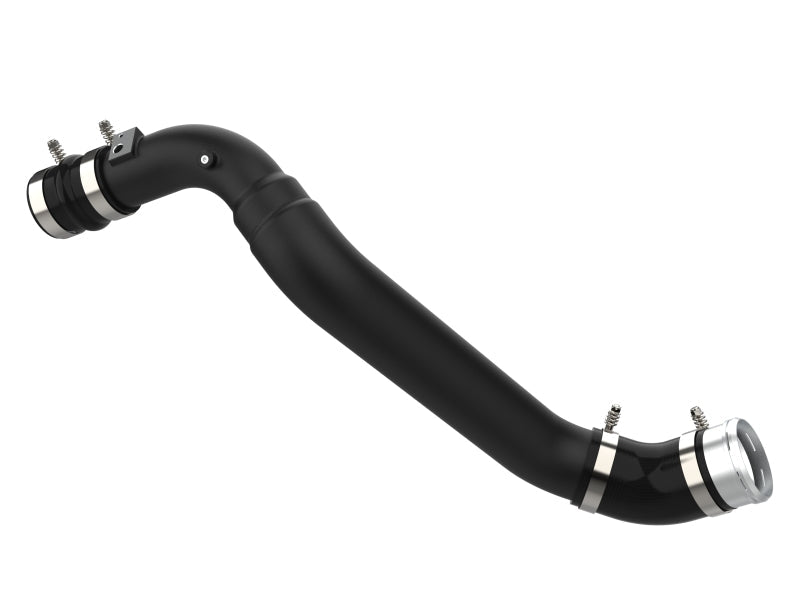 21-24 Ford F-150 2.7L V6 EcoBoost AFE 46-20479-B 3.5-2.75in BladeRunner Aluminum Cold Charge Pipe-Black