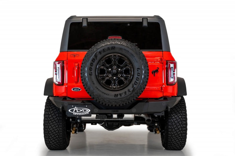 21-23 Ford Bronco Addictive Desert Designs R23012NA01NA Rock Fighter Rear Bumper - Hammer Black