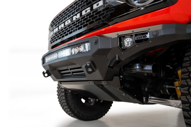 21-23 Ford Bronco Addictive Desert Designs AC23007NA03 Stealth Fighter Front Bumper Skid Plate Kit