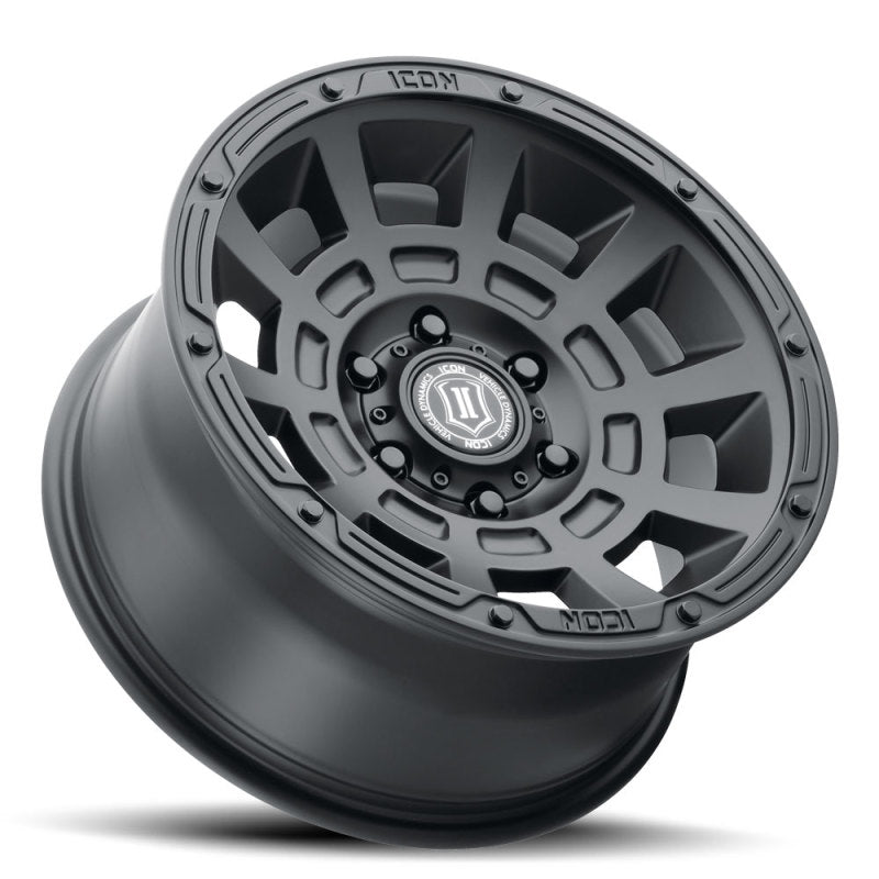 21-23 Ford Bronco ICON 2817858347SB Thrust 17x8.5 6x5.5 0mm Offset 4.75in BS Satin Black Wheel