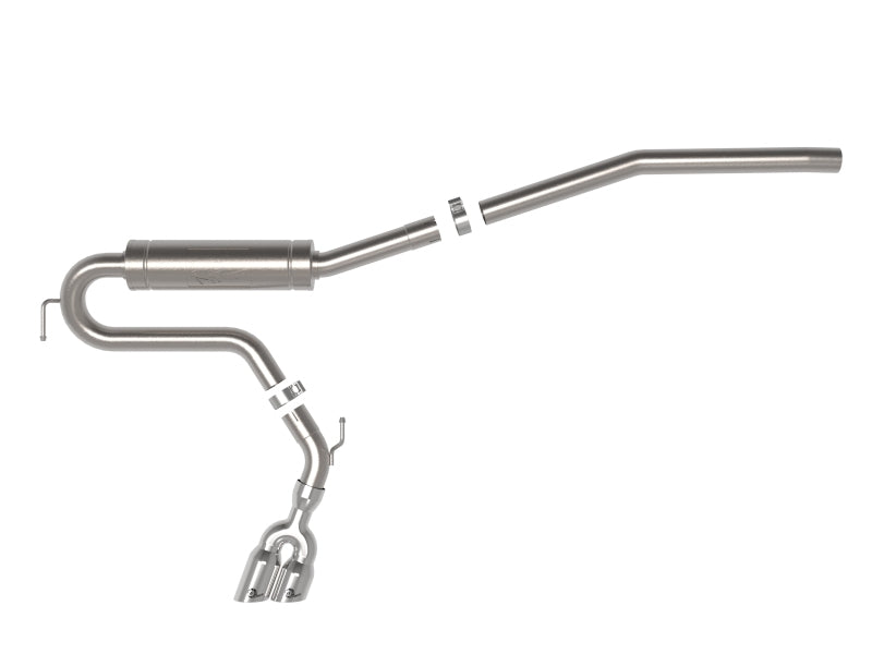 22-23 Ford Maverick EcoBoost L4 2.0L aFe 49-33144-P Rebel Series 2-1/2in 304 SS Cat-Back w/ Polished Tip