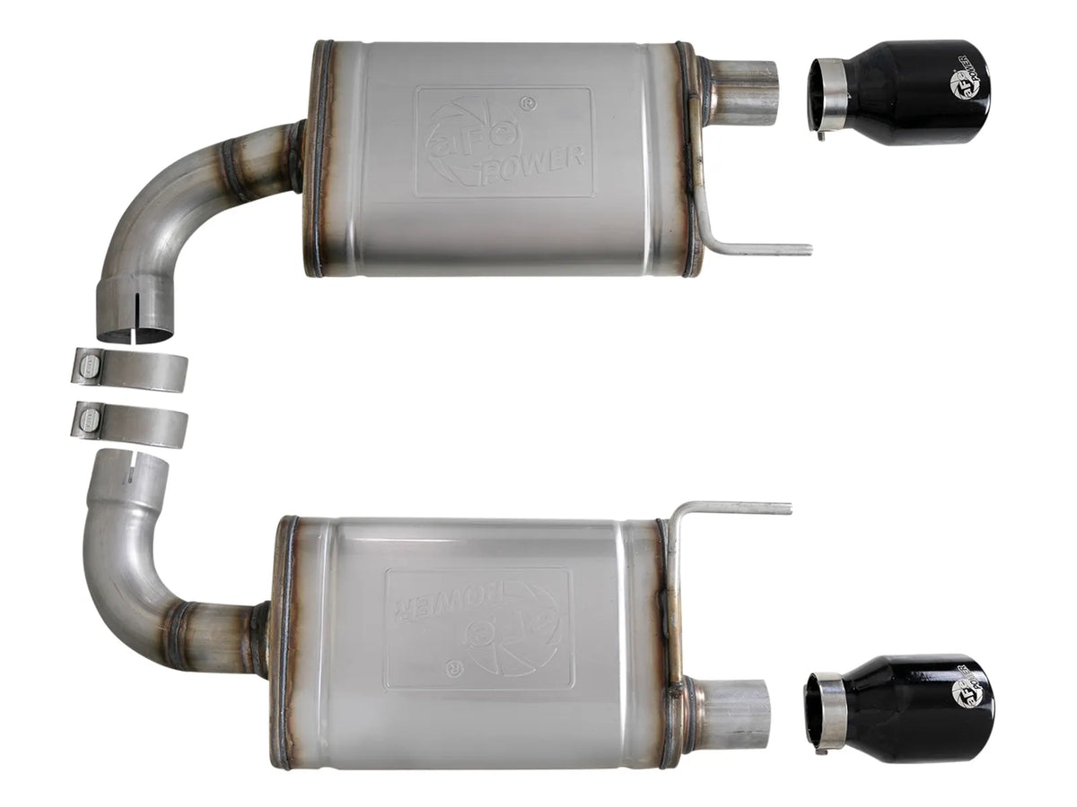 15-17 Ford Mustang GT 5.0L V8 aFe 49-43105-B MACH Force-Xp 2-1/2 IN 409 Stainless Steel Axle-Back Exhaust System