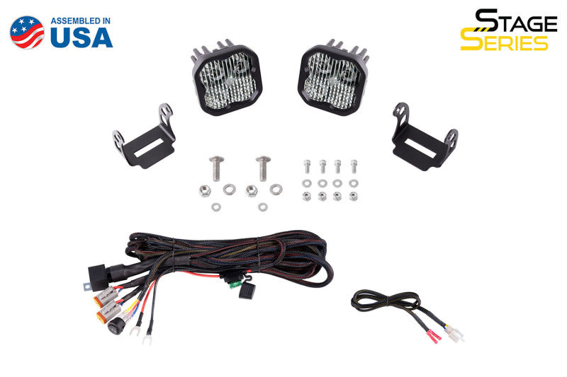 21-25 Ford Bronco Diode Dynamics DD7187 SS3 LED Ditch Light Kit - Yellow Pro Combo