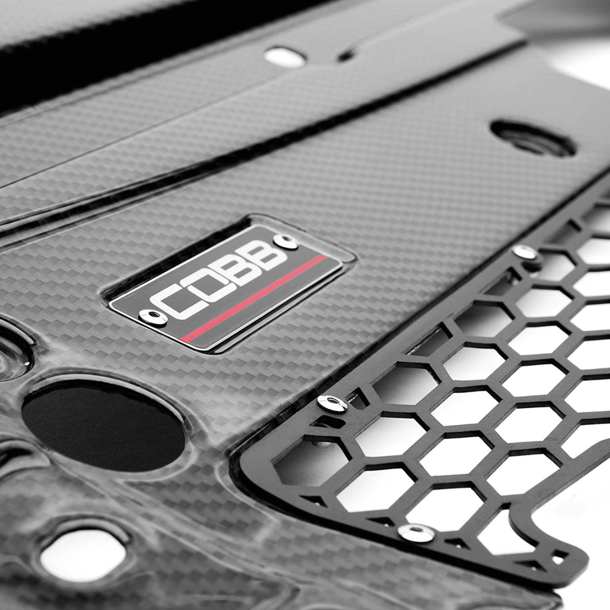 Cobb 4F3660 Redline Carbon Fiber Radiator Shroud for 21-24 F-150 2.7L / 21-23 3.5L F-150 & Raptor / 21-23 F-150 5.0L